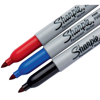 Sharpie アソーテッド油性マーカー3色セット 細字 6パック (30173) / MARKER FINEPT SHARPIE3CT
