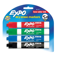 EXPO ホワイトボード用マーカー 4色セット 6パック (80174) / MARKER DRY ERASE 4 CT