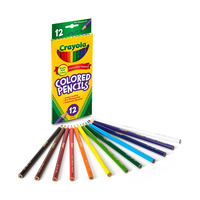 Crayola 色鉛筆12色セット (68-4012) / PENCIL COLOR 12PK LNG