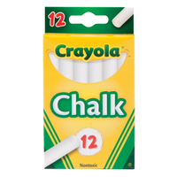 Crayola チョーク ホワイト (51-0320) / CHALK WHITE 12 STICKS