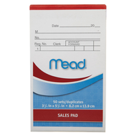 Mead 販売領収書 24パック (64804) / BOOK SALES RECEIPT 50CT