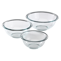 Pyrex Smart Essentials ミキシングボウル3点セット２パック (6001001) / BOWL MIXING 3PC CLEAR