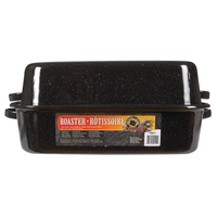 Columbian Home Graniteware ロースター 3個セット ( 0511-3) / COVERED RECT ROASTER 22#