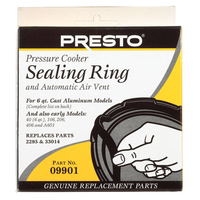 Presto 圧力鍋用シーリングリング (09901) / SEAL RING PLUG&VENT 9901