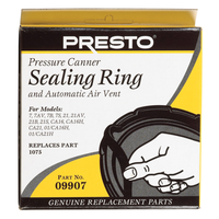 Presto 圧力鍋用シーリングリング (09907) / SEAL RING PLUG&VENT 9907
