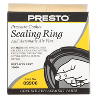 Presto 圧力鍋用シーリングリング (09906) / SEAL RING PLUG&VENT 9906