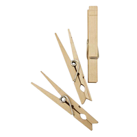 Homz 木製洗濯ばさみ 48個入 (1220228) / CLOTHESPINS WOOD 48PK