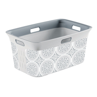 KIS ランドリーバスケット 4個セット (FG67091000111) / LAUNDRY BASKET GRY/WHT