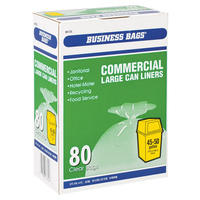 Business Bags Commercial ドラム/缶用ライナー袋 80枚入 (618642) / CAN LINER CLR 45-50 BX80
