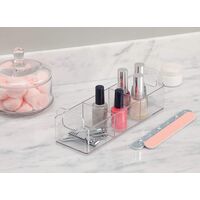 InterDesign Clarity Cosmetic Vanity ツールホルダー (31220) /  UTENSIL HOLDR 3 SQR CLR