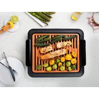 Gotham Steel As Seen on TV 屋内用スモークレスグリル (1618) / GRILL SMOKELESS 16X14"