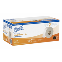 Scott Jumbo Roll Jr. トイレットペーパー 300メートル 4ロール (49156) / TOILET PAPER WHITE 2PLY