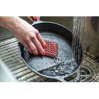 Lodge Chainmail 鋳鉄製品用高耐久性スクラブパッド (ACM10R41) / CAST IRON SCRUB PAD R/S