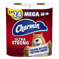 Charmin Ultra Strong トイレットペーパー 6ロール ３パック (76546) / TOILET PAPR STRG MEGA 6R