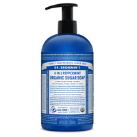 Dr. Bronner's オーガニックシュガーソープ ペパーミント 12個セット(SD0602) / SUGAR SOAP PEPPRMNT 24OZ