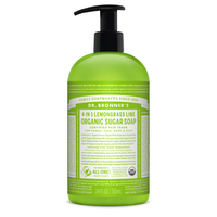 Dr. Bronner's オーガニックシュガーソープ レモングラス＆ライム 12個セット (SD0605) / SUGAR SOAP LMNGR LM 24OZ