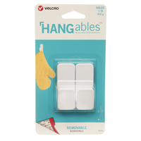 Velcro Brand HANGables 取り外せるフック (VEL-30106-USA) / HOOKS WHT SML 1LB 2PK