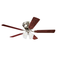 Westinghouse Contempra IV シーリングファン ブラッシュニッケル (72320) / CEILING FAN BRSH NKL 52"