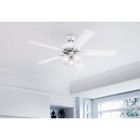 Westinghouse Vintage シーリングファン ホワイト (72364) / CEILING FAN WHITE 52"