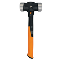 Fiskars Pro IsoCore ダブルフラットフェース大型ハンマー (750660-1001) / ISOCORE DBLFC SLEDGE 4LB