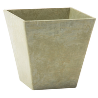 Novelty Artstone フラワーポット スクエア ミント (35106) / ELLA SQ PLANTER MNT 10"H