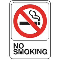 Hillman 英字サイン 「No Smoking」6枚セット (841770) / SIGN NO SMOKING 5X7"