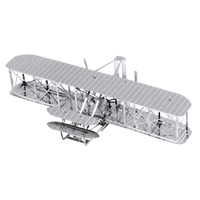 Fascinations Metal Earth ライト兄弟飛行機3Dモデルキット (MMS042) / MODL3D WRIGHT BROS PLANE