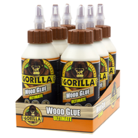 Gorilla 超強力木工接着剤 8オンス 6個セット (104404) / WOOD GLUE LIQUID 8 OZ