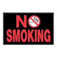 Hillman 英字サイン「NO SMOKING」6枚セット / NO SMOKING SIGN 8X12"