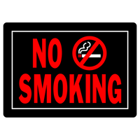 Hillman 英字サイン「NO SMOKING」6枚セット (840149) / SIGN NO SMOKING 10X14"