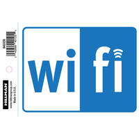 Hillman WIFI インフォメーションサイン (843335) 6枚セット / SIGN WIFI BLU 4X6"