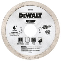 DeWalt High Performance ダイヤモンド製タイルブレード (DW4790) / TILE BLADE DIAMND 4X5/8"