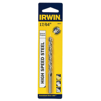 Irwin ハイスピードスティール製ドリルビット 17/64インチ (60517) / DRILL BIT 17/64"HSS