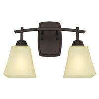 Westinghouse Midori 壁取付式2ライトスコーン オイルラブドブロンズ (63074) / WALL SCONCE 2LT ORB 60W