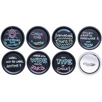 Masontops Chalk Top チョークボード付メイソンジャー用蓋 ワイドマウス 8個入 (CTW8) / CAULK TP WM DISC LID 8PK