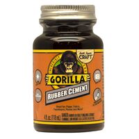 Gorilla Craft 高強度ゴム製セメント 4オンス 6個セット (105779) / RUBBER CEMENT INDOOR 4OZ