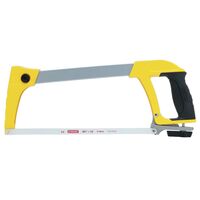 Stanley ハイカーボンスティール製ハックソー (STHT20140) / HACKSAW BK/YL 12"LX24TPI