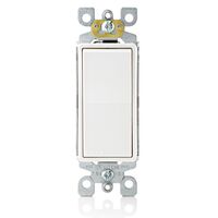 Leviton 3回路式抗菌処理済ロッカーACスイッチ ( 05603-2AW) / AC QUIET SWTCH WH 125V