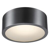 Globe Electric Edinburg シーリングライト ブラック (60304) / CEILNG LT BLK 18W 4.02"H