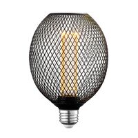 Globe Electric Moderna フィラメントLED電球 ブラック (35876) / FLM LED G40 E26 BLK 40W