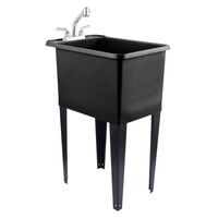 Tehila ランドリータブ ブラック 16ガロン ( 040 US8001BLKCP) / LAUNDRY TUB BLK 16GAL