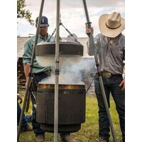 Burch Barrel グリル＆スモーカー ブラック (56232) / GRILL AND SMOKER BLK 18"