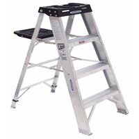 Werner アルミニウム製ステップラダー (374) / STEP LADDER ALUM 1A 4'