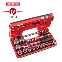 Craftsman V-Series ソケット＆ツール21点セット (CMMT45755V) / SCKT TL SET MM 1/2"21PC