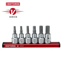 Craftsman V-Series ヘックスビットソケット6点セット (CMMT17720V) / HEX SCKT SET MM 3/8"6PC