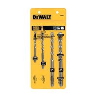 Dewalt 4本入りカーバイド石材用ドリルビットセット (DW5204) / BIT MASONRY 4PC CARBIDE