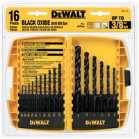 DeWalt　ドリルビット16点セット/ブラックオキサイド (DW1176) / DRILL BIT BLK OXIDE 16P