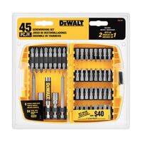 DEWALT　スクリュードライビングビット45点セット (DW2166) / SCREWDRIVING SET 45 PC