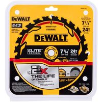 DeWalt Elite Series カーバイドチップ丸鋸用ブレード (DWAW71424) / SAW BLADE CRB 7-1/4"X24T