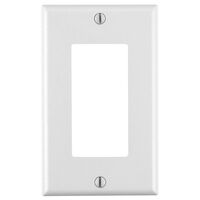 Leviton ウォールプレート 1ギャング ホワイト ( 80401-2AW) / WALL PLATE 1G RCTNGLE WH